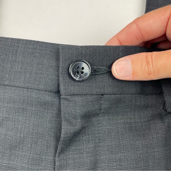 Savane Black Gray Dress Pants Men Size 34x30 - Picture 4 of 8